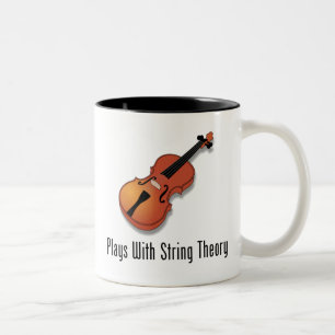 Spiele mit Schnur-Theorie - Violine Zweifarbige Tasse