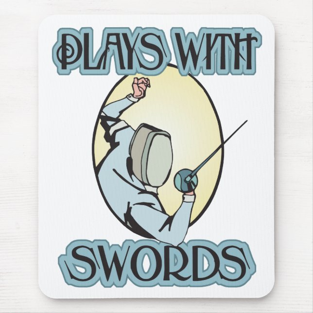 Spiele mit Schwertern Mousepad (Vorne)