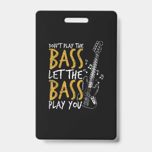 Spiele nicht den Bass, lasse die Bassgitarre Ausweis