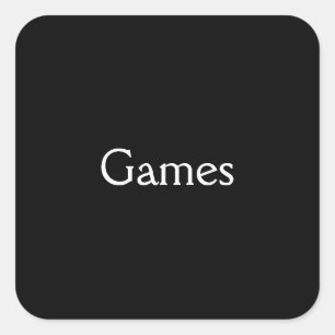 Spiele Quadratischer Aufkleber