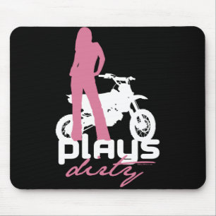 Spiele schmutzig - Mädchen Mousepad