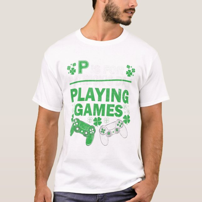 Spiele St Patricks Day T-Shirt (Vorderseite)