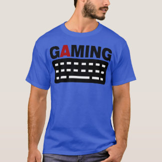 Spiele-Tastatur PC-Gamer-Junge-Freund T-Shirt