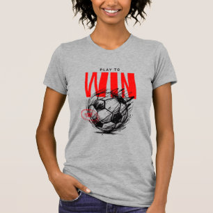 Spiele um zu Gewinnen Elite-Fußball-Kapuzenpullove T-Shirt
