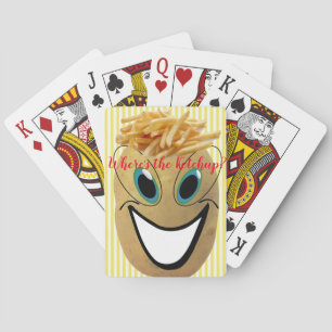 Spielekartenspiel Kartoffel Pommes Frites Ketchup? Spielkarten