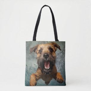Spielelustiger Hund Schwimmt Unterwasser Design