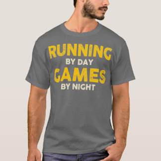 Spielen am Tag durch nächtliches Gelb T-Shirt