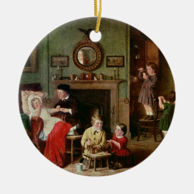 Spielen an Doktoren Keramik Ornament (Vorne)