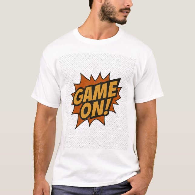 SPIELEN! Comic Burst - Gamer Wall Poster T-Shirt (Vorderseite)