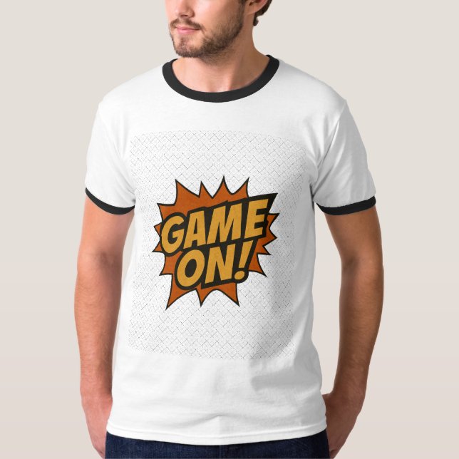 SPIELEN! Comic Burst - Gamer Wall Poster T-Shirt (Vorderseite)