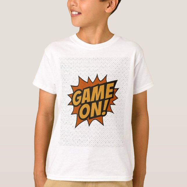 SPIELEN! Comic Burst - Gamer Wall Poster T-Shirt (Vorderseite)