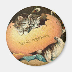 Spielen der Kätzchen Ostern Magnet