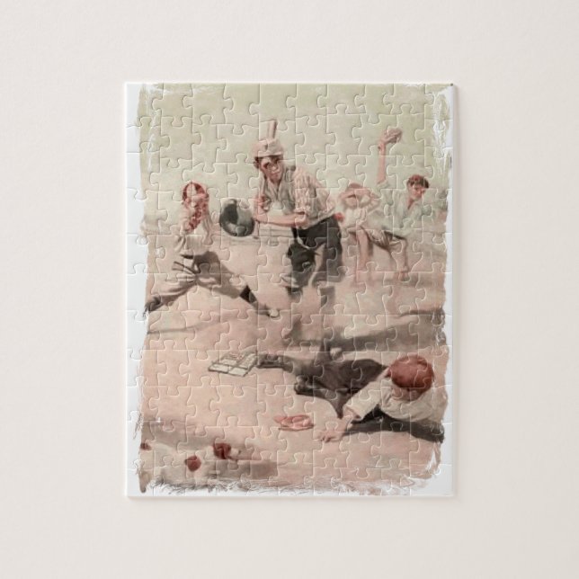 Spielen des Baseballs Puzzle (Vertikal)