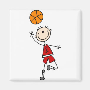 Spielen des Basketball-Magneten Magnet