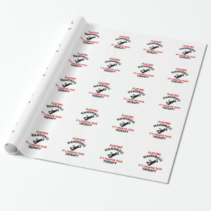 Spielen des Handballs Geschenkpapier
