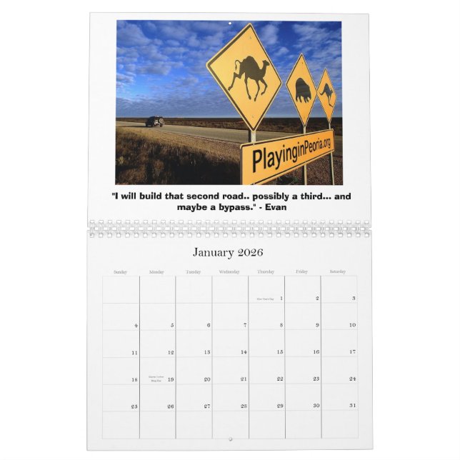 Spielen im Wandkalender Peorias 2010 (Jan 2026)