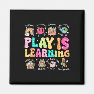 Spielen ist Lehrer erster Schultag Magnet