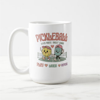 Spielen Lachen Wiederholen Pickleball-Tasse | Cute Kaffeetasse