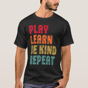 Spielen lernen Wie wiederholte Pflanze Retro Unity T-Shirt