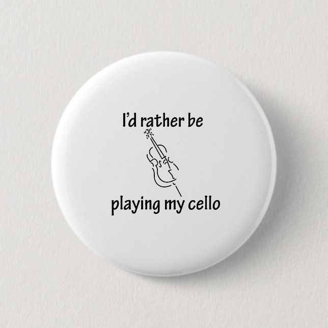 Spielen meines Cellos Button (Vorderseite)