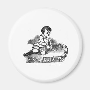 Spielen mit dem Zug Magnet