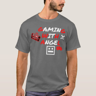 Spielen mit Engel-Jungen T-Shirt