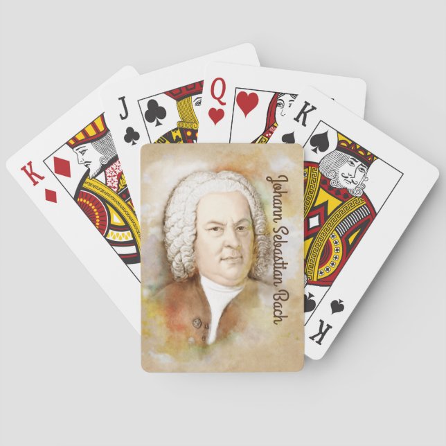 Spielen mit Johann Sebastian Bach Spielkarten (Rückseite)