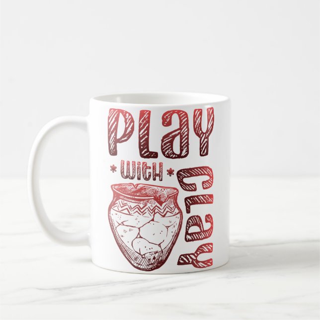 Spielen mit Tonkeramik Kaffeetasse (Links)