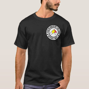Spielen nach Regeln erhalten die Karten Referenten T-Shirt