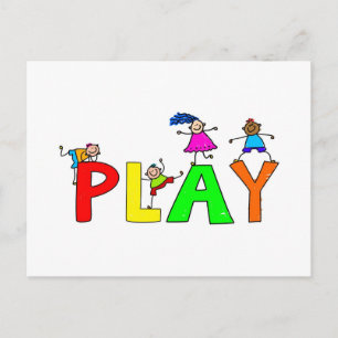 Spielen Postkarte
