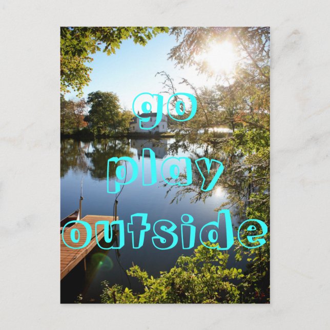 spielen postkarte (Vorderseite)