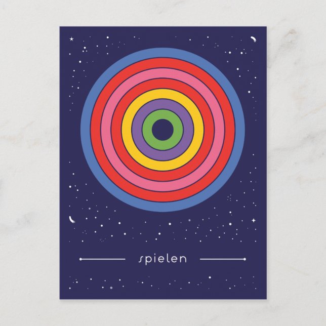 spielen postkarte (Vorderseite)