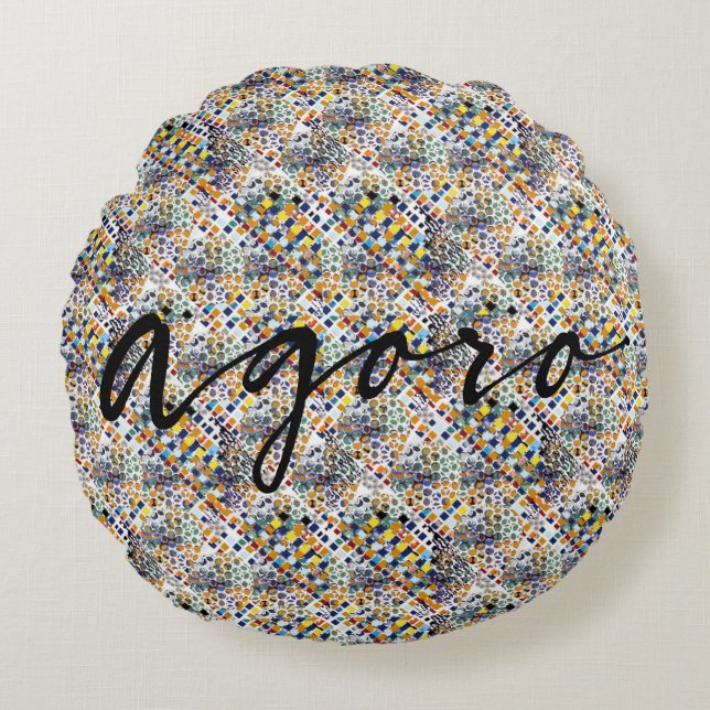 Spielen Rundes Kissen (Vorderseite)