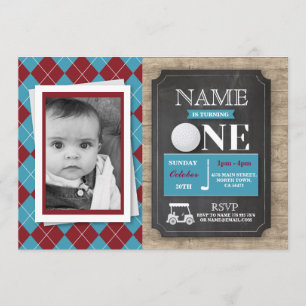 Spielen Sie 1. erstes ein 1 Geburtstags-Party Einladung