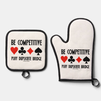 Spielen Sie Anzug mit doppelter Bridge-Karte im We Ofenhandschuh & Topflappen-Set