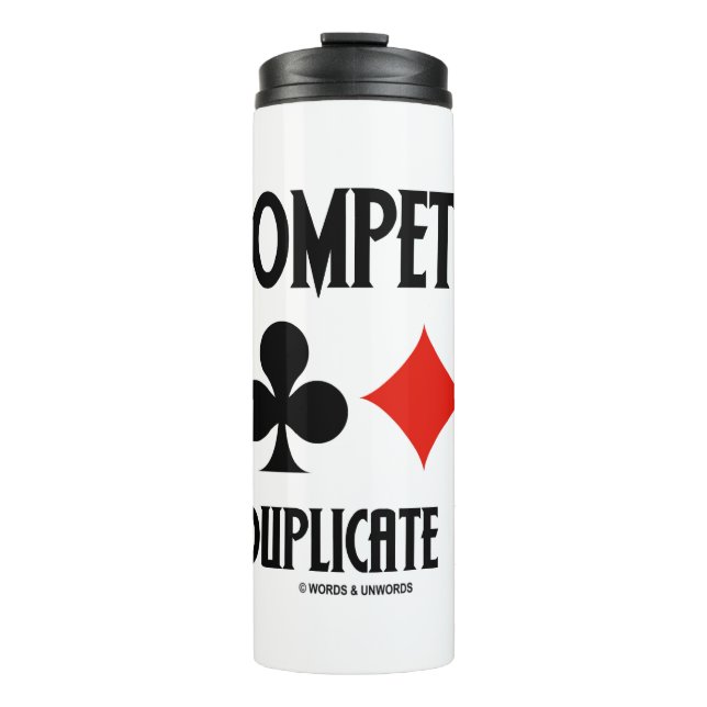 Spielen Sie Anzug mit doppelter Bridge-Karte im We Thermosbecher (Vorderseite)