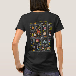 Spielen Sie Autos auf dem Rücken der Mama, Kinder T-Shirt