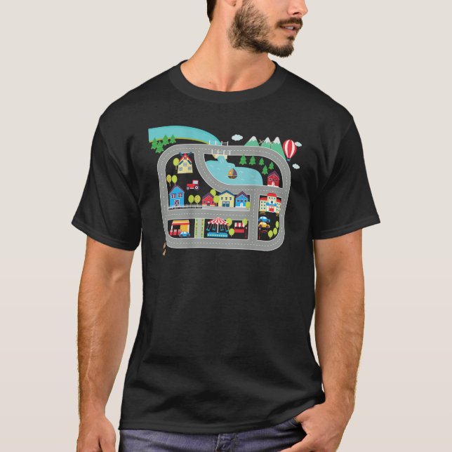 Spielen Sie Autos auf der Rennstrecke T T-Shirt (Vorderseite)