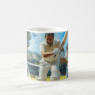 Spielen Sie Cricket Digital Art Kaffeetasse