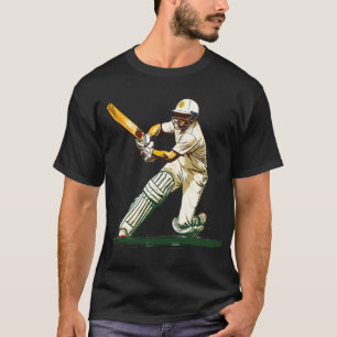 Spielen Sie Cricket Digital Art T-Shirt