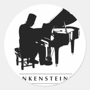 Spielen Sie das Frankensteinway! Runder Aufkleber
