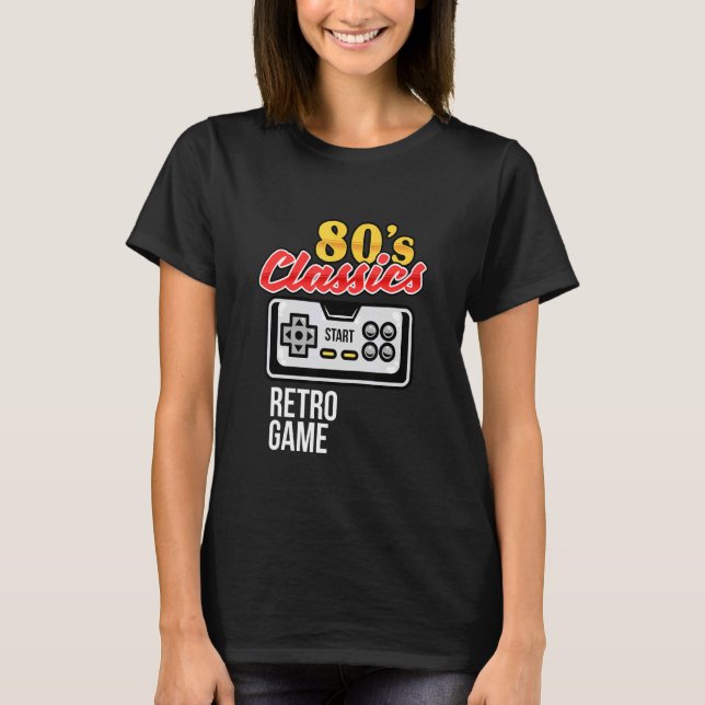 Spielen Sie den Retro Game Grap von 80 Classic Con T-Shirt (Vorderseite)