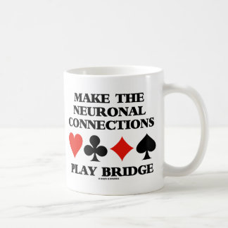 Spielen Sie die Brücke der neuronalen Verbindungen Kaffeetasse