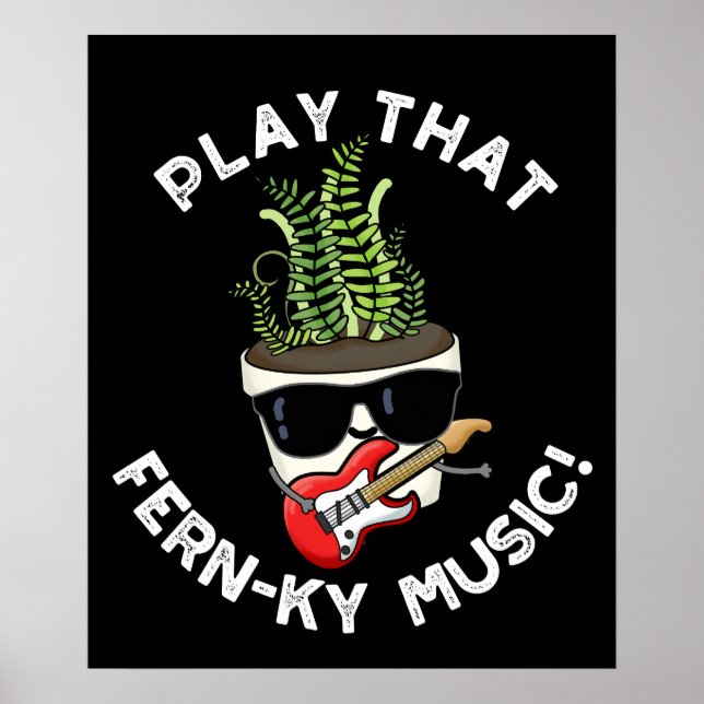 Spielen Sie die lustige Pflanze der Fern-Musik Dar Poster (Vorne)