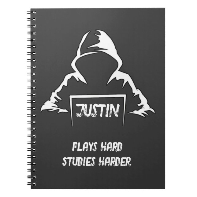 Spielen Sie fleißig studieren Harder cool Chic T - Notizblock (Vorderseite)