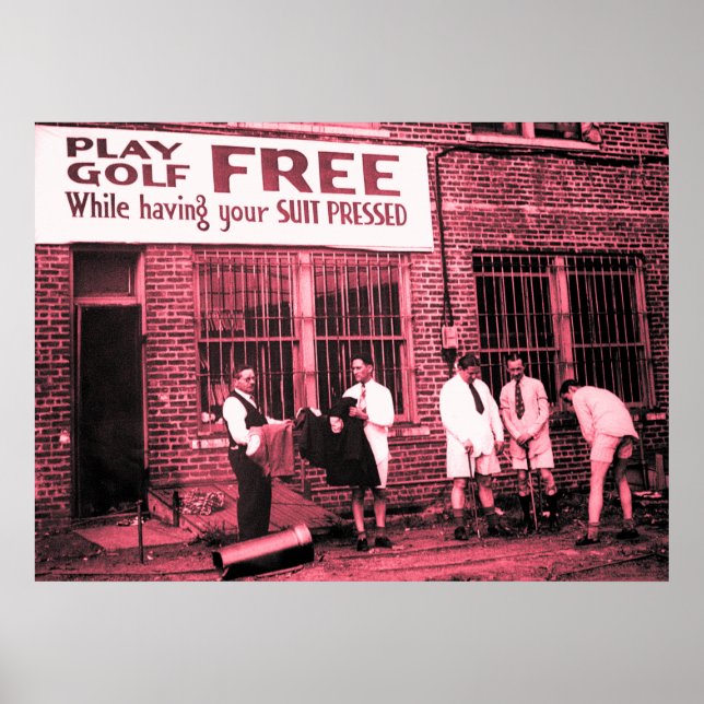 Spielen Sie Golf kostenlos (während Sie Ihren Anzu Poster (Vorne)