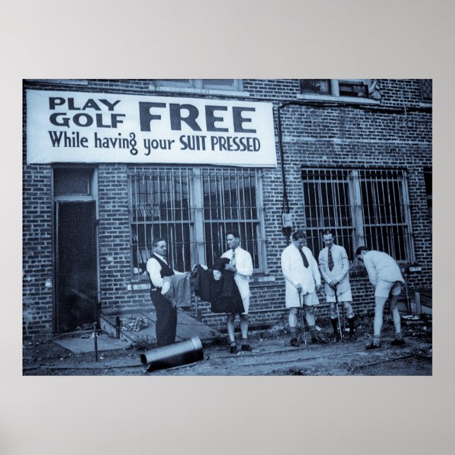 Spielen Sie Golf kostenlos (während Sie Ihren Anzu Poster (Vorne)