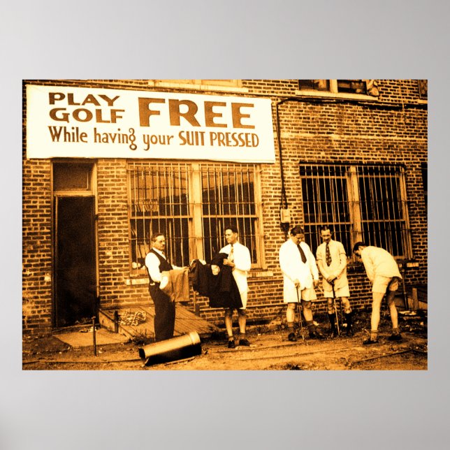 Spielen Sie Golf kostenlos (während Sie Ihren Anzu Poster (Vorne)