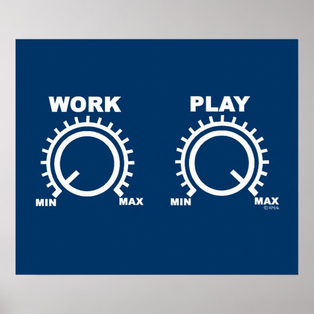 Spielen Sie hart Poster (Vorne)