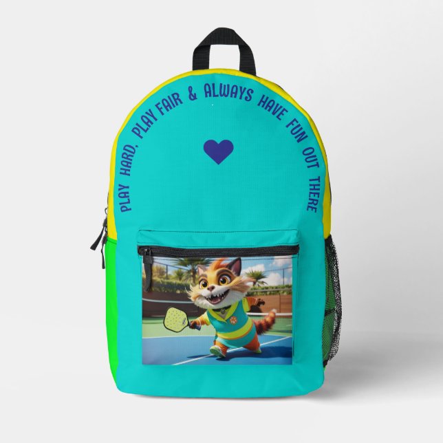 Spielen Sie hart, spielen Sie fair... Bedruckter Rucksack (Vorderseite)